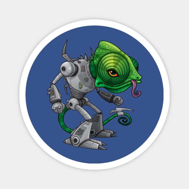 Chameleozoid Magnet by fizzgig